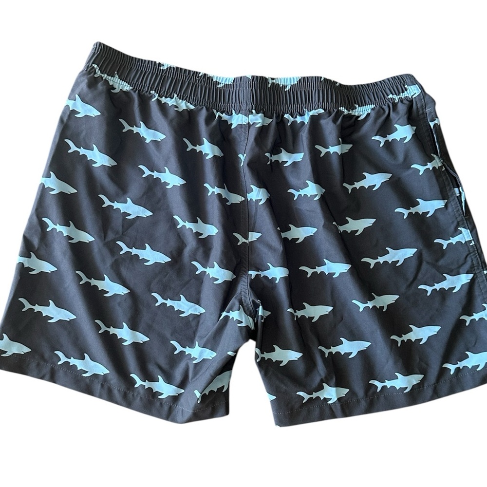 Women’s Shark Print Swim Board Shorts XL - Picture 2 of 3